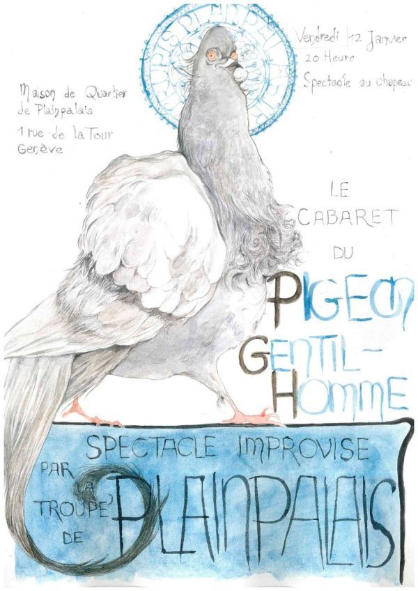 Le cabaret du pigeon gentil-homme: spectacle de la troupe d’impro de Plainpalais